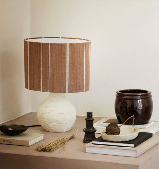 Lampe skjerm oval H 25 cm