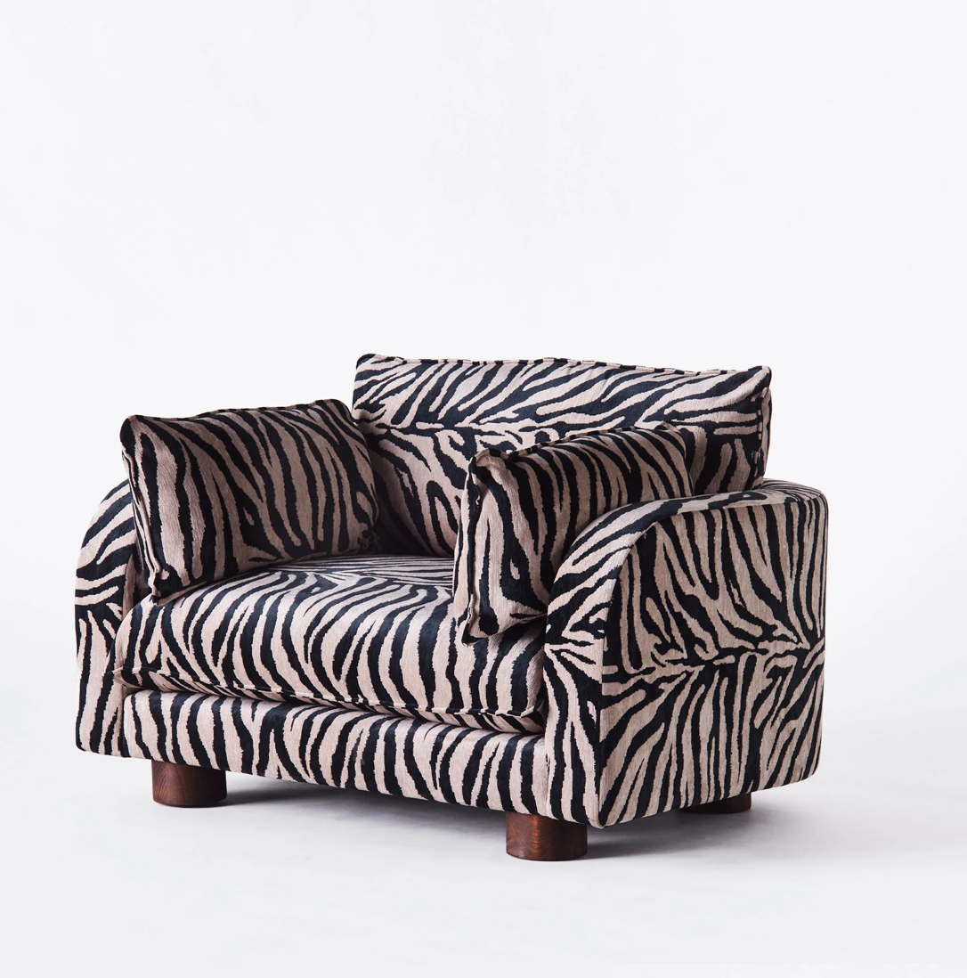 Miles love seat Zebra