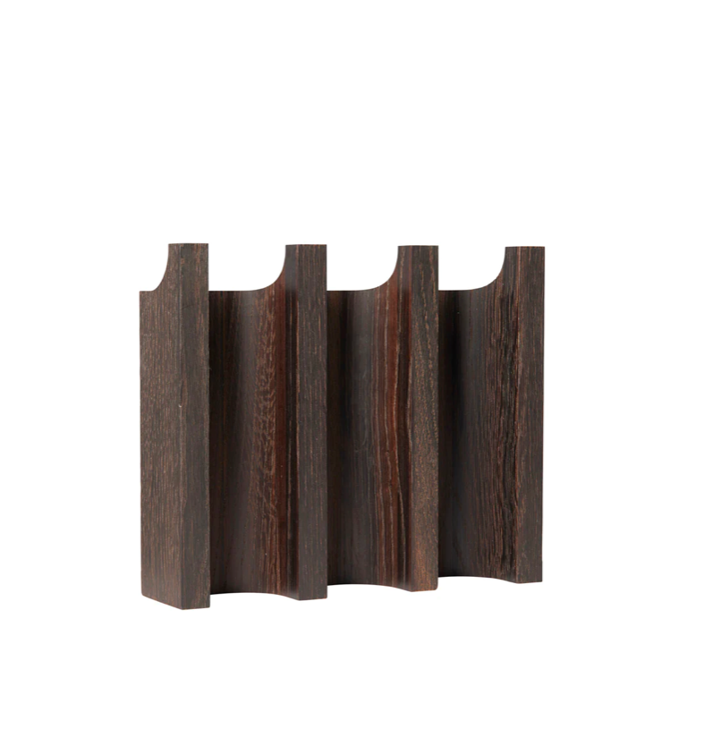 Column Coat Rack Dark lacquered Oak