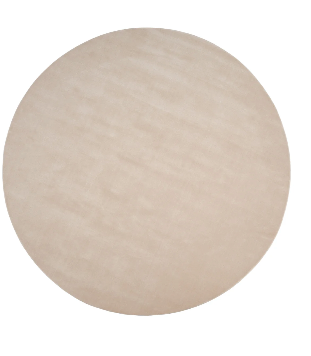 HANDMADE ROUND RUGS HALO CLOUD / MOSS ø 250