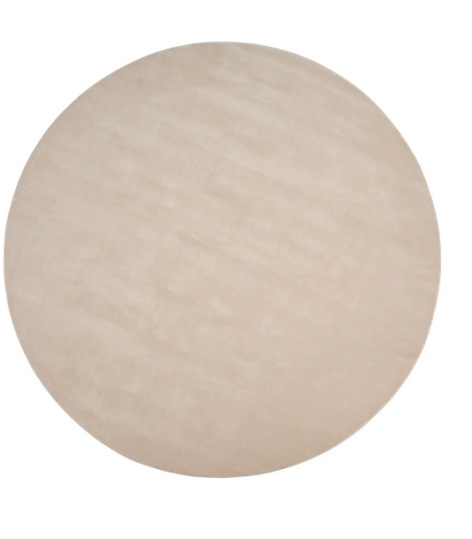 HANDMADE  ROUND RUGS  HALO CLOUD / MOSS  ø 250
