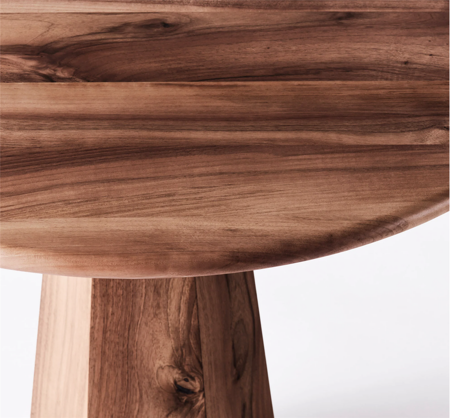 HEXAGON DINING TABLE WALNUT Ø 120 cm