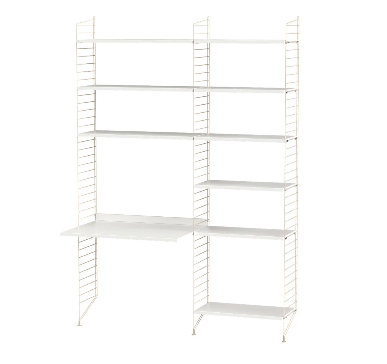 Workspace B beige/White 140 cm