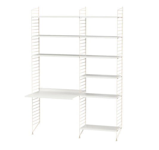 Workspace B beige/White 140 cm