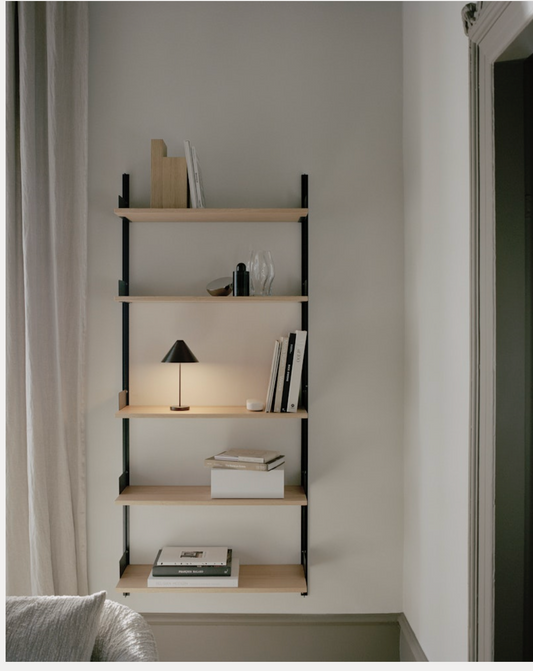 Living Shelf black/oak