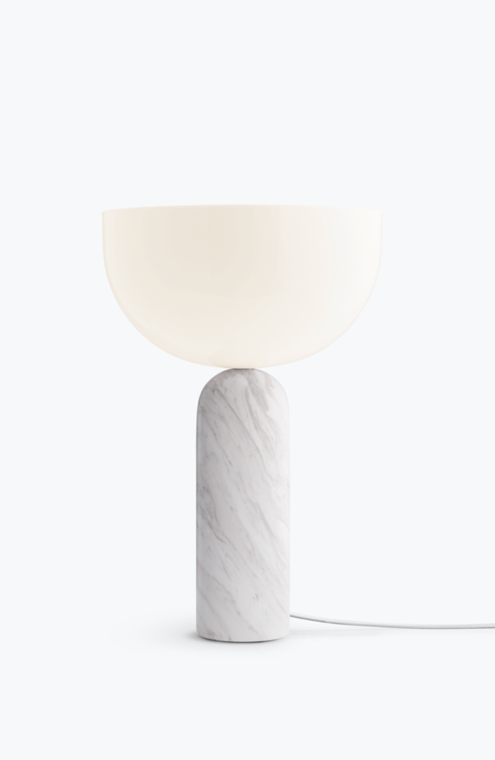 Kizu Table Lamp Large White Marble