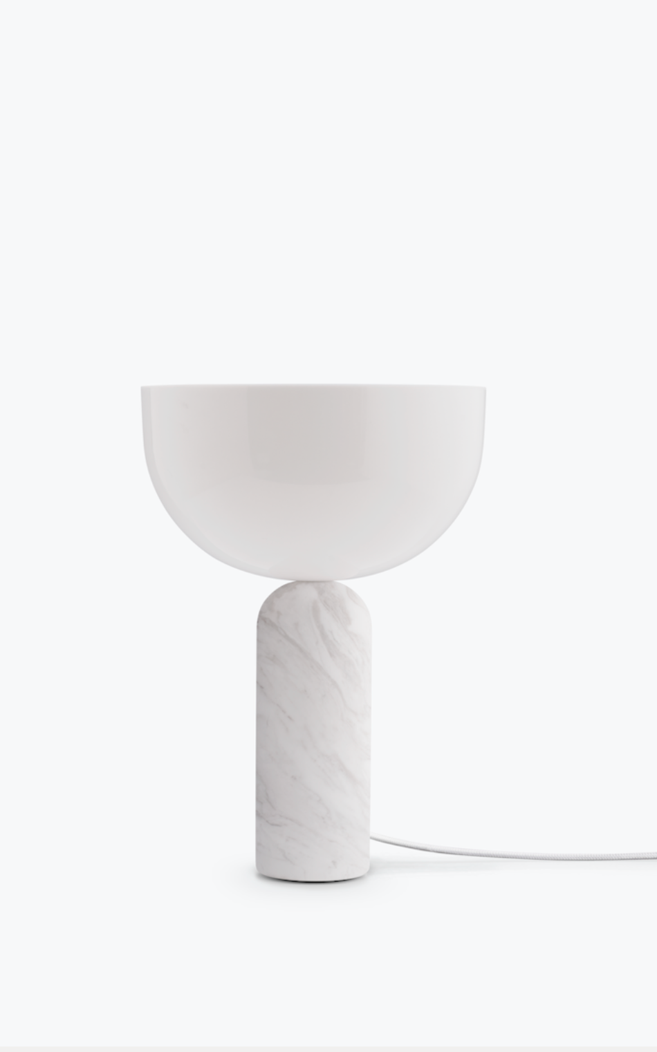 Kizu Table Lamp Small White Marble