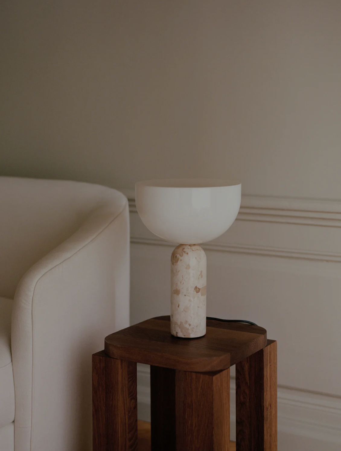 Kizu Table Lamp Small Kunis Breccia Marble