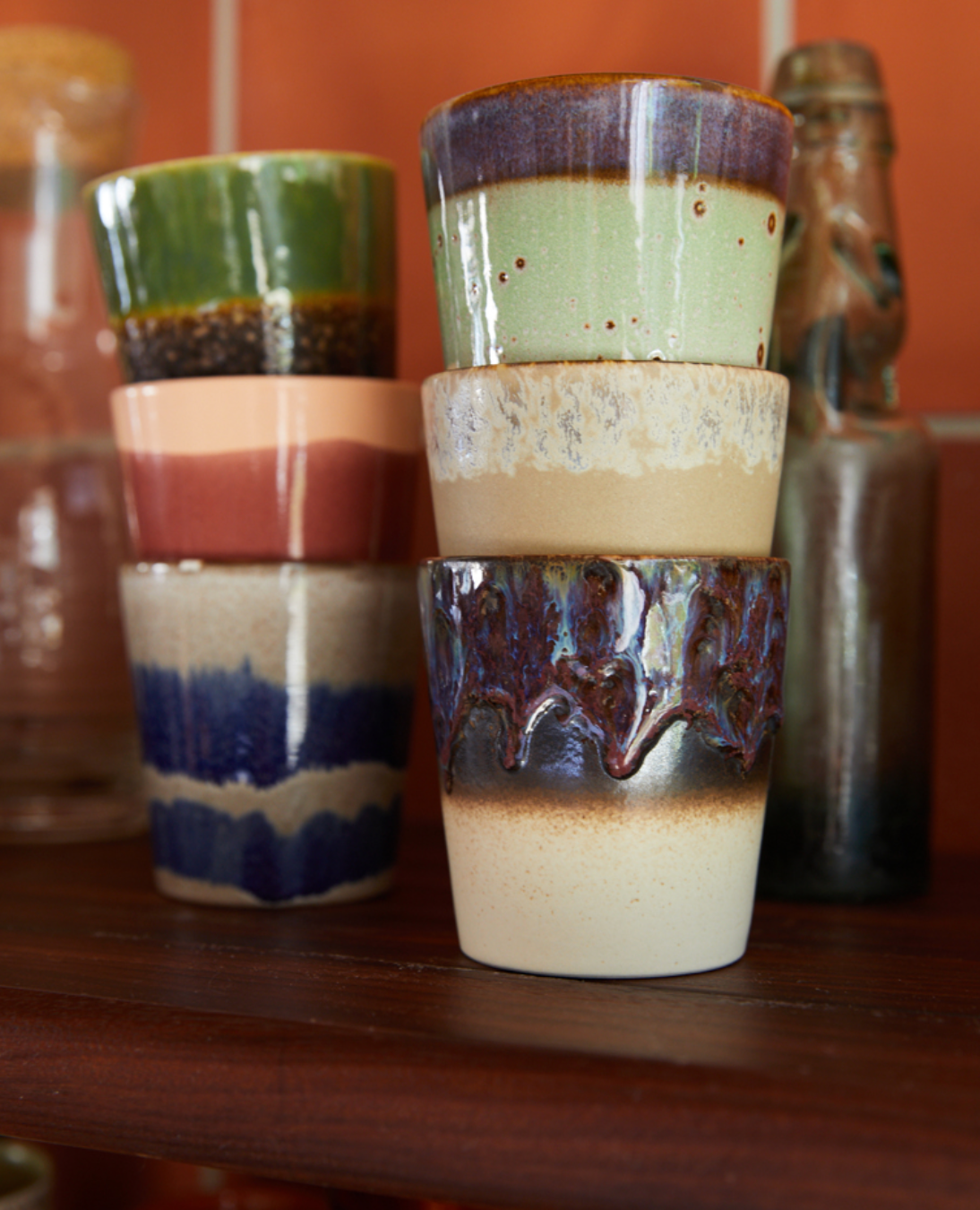 70s coffee mugs aurora