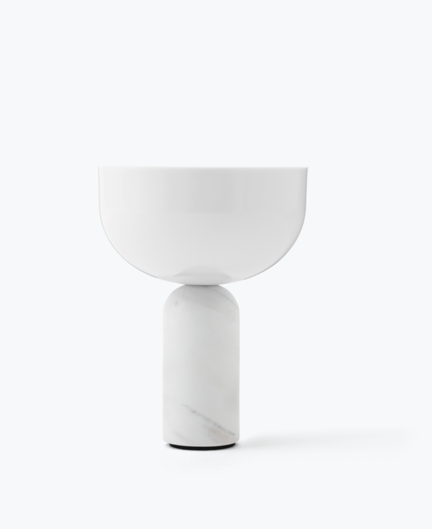 Kizu portable lampe marble white