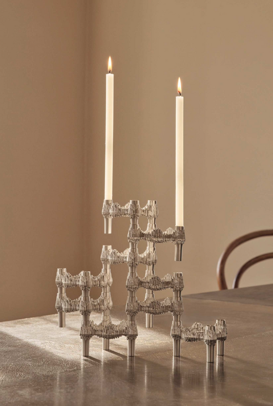 Stoff Nagel Quist brushed chrome lysestake