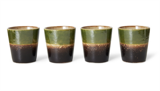 70s  coffee mugs algae