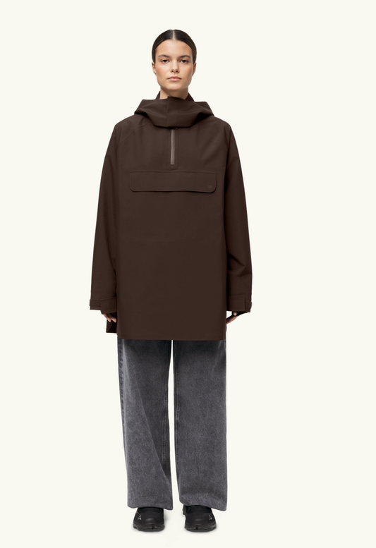 Voss poncho java brun