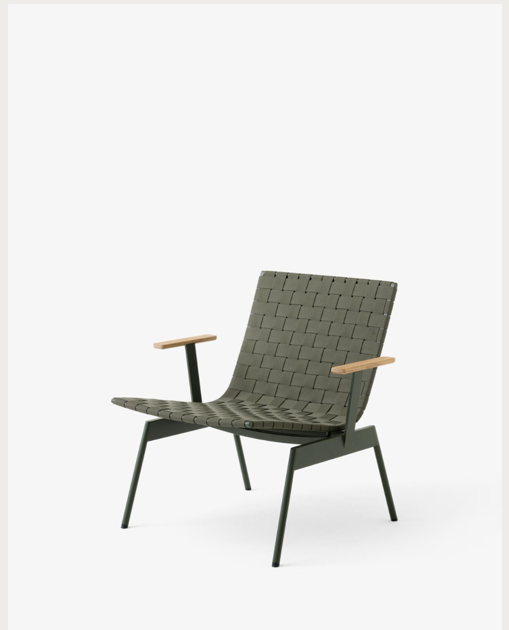 Ville AV45. Bronze Green Outdoor lounge chair w. arms