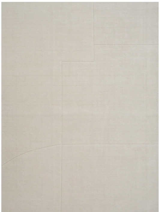 HANDMADE RUGS GEOMETRIC MAZE WHITE 170-240 cm