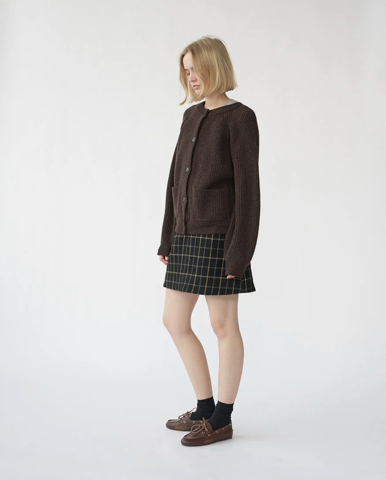 Shetlands wool large rib cardigan size 2
