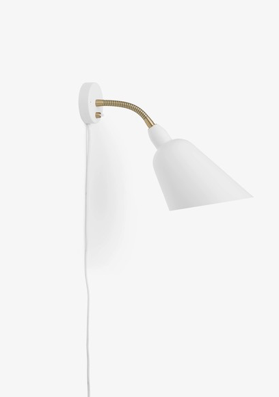 Bellevue AJ9 wall white/brass SISTE UTSTILLINGSMODELL, små merker