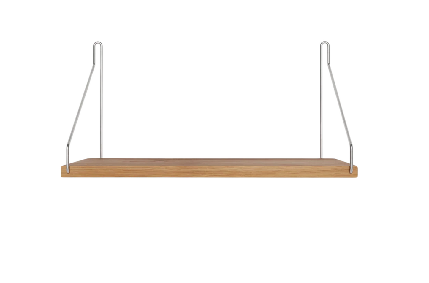 Single Shelf Natural oak /Stainless steel B 40 D 20