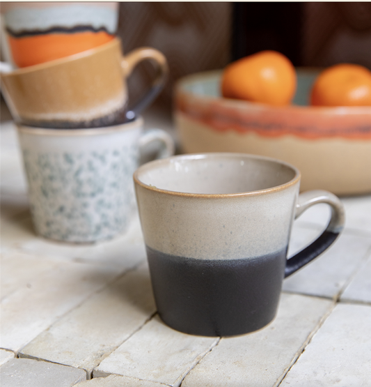 70s ceramics: cappuccino mug rock