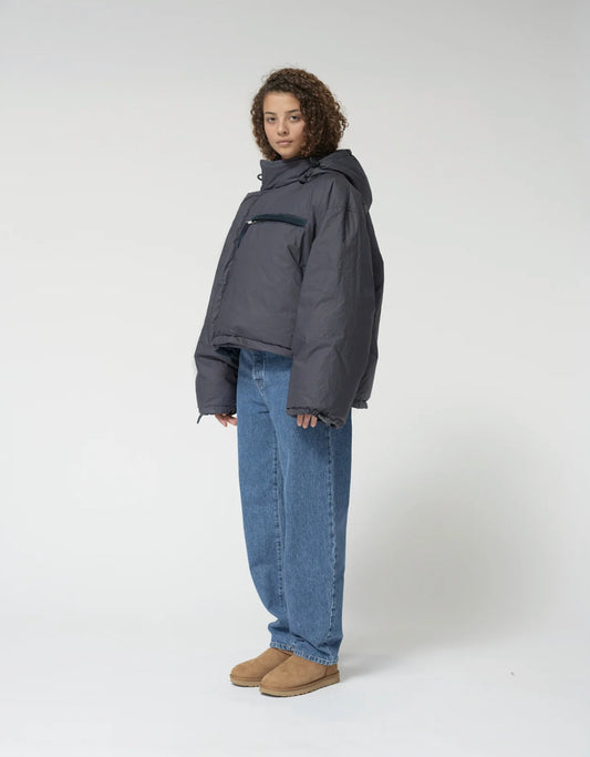 Re:down puffer jacket navy size 1
