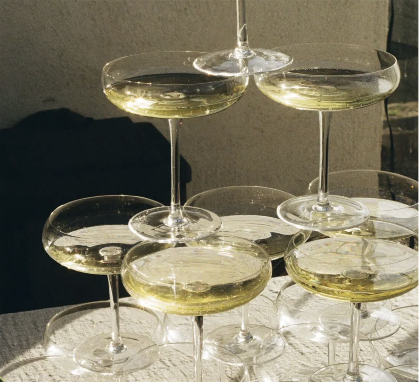 Mimosa cocktail glass