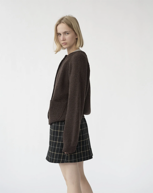 Shetlands wool large rib cardigan size 2