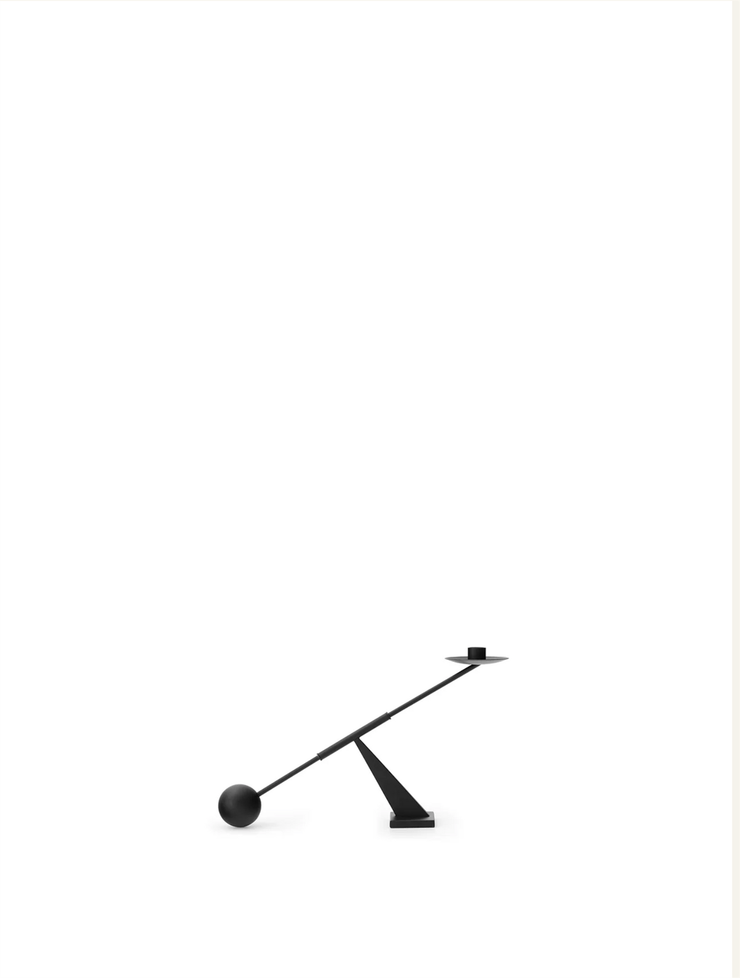 NTERCONNECT CANDLE HOLDER, SMALL. BLACK