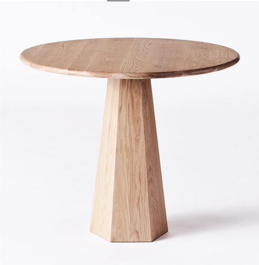 HEXAGON DINING TABLE OAK ø 120 cm