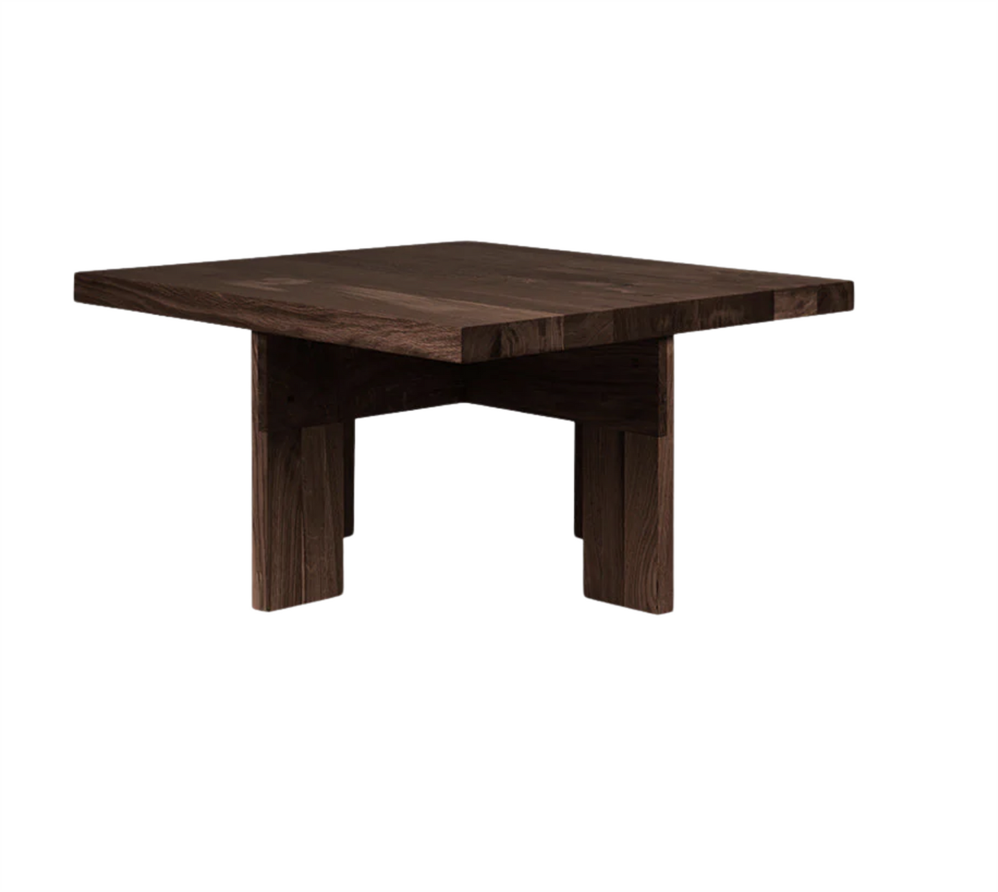 Farmhouse Coffee Table Dark Oak/Square table H 37 / W 70 / L 70 cm