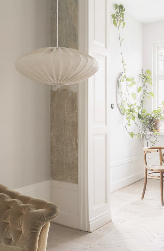 Ellipse lamp linen natur 65
