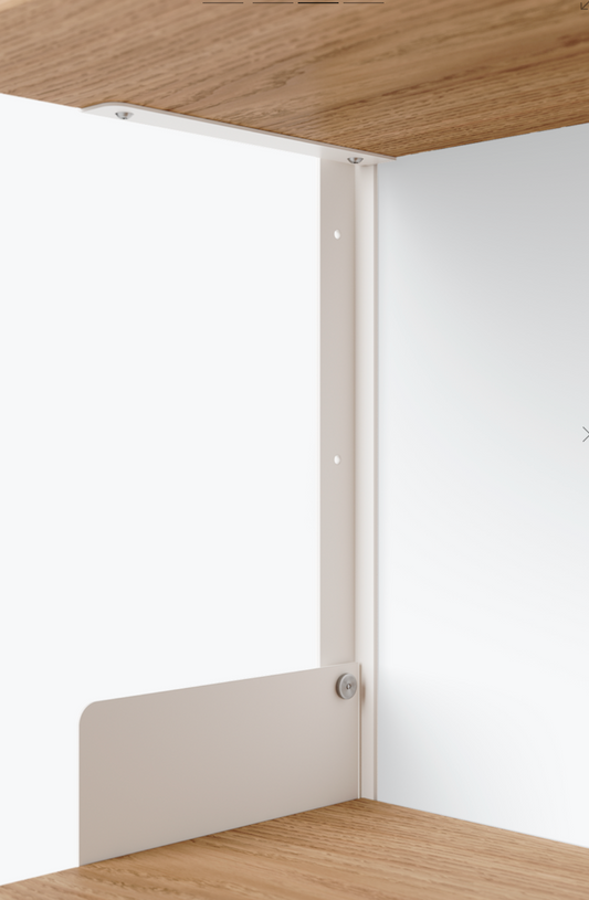 Display Shelf white/oak