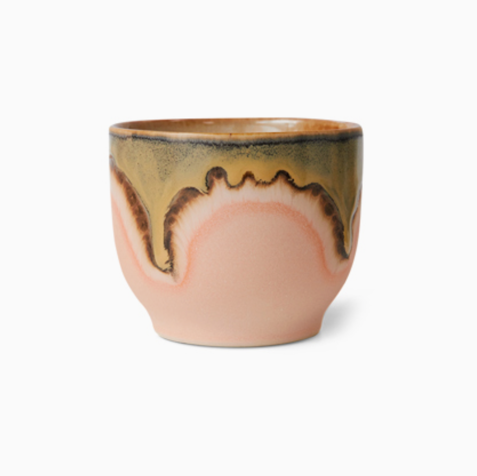 70s café cup blossom