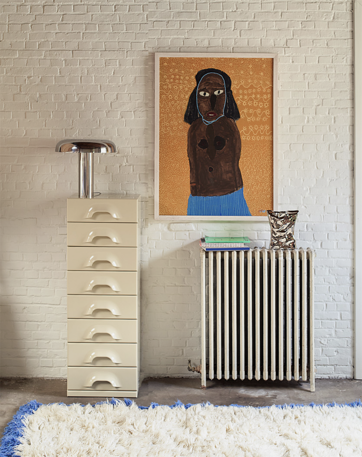 Chrome mushroom Table lamp