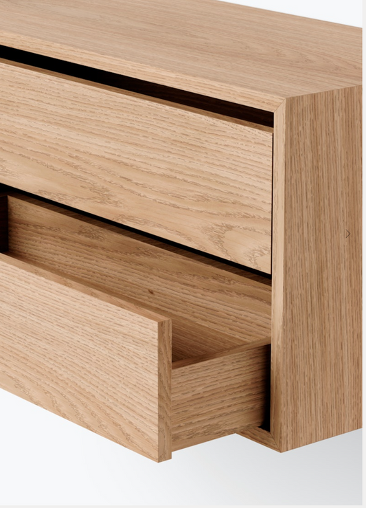 Cabinet Low w. Drawers oak