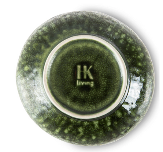 THE EMERALDS: CERAMIC BOWL ORGANIC, GREEN (SET OF 2)