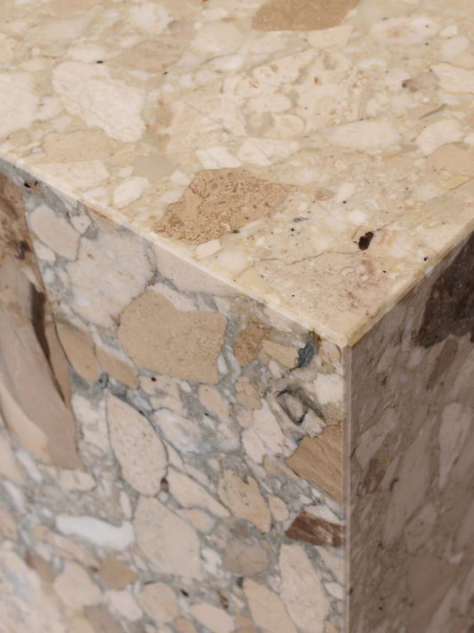 Plinth Cubic table - Kunis Breccia
