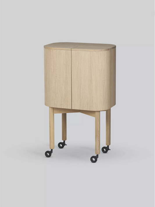 Loud bar cabinet Light oiled oak