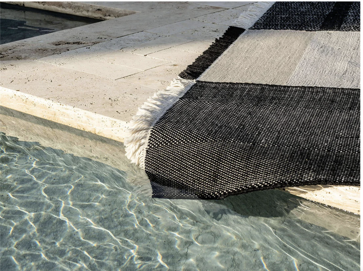 Tres outdoor Texture Chocolate 170x240cm