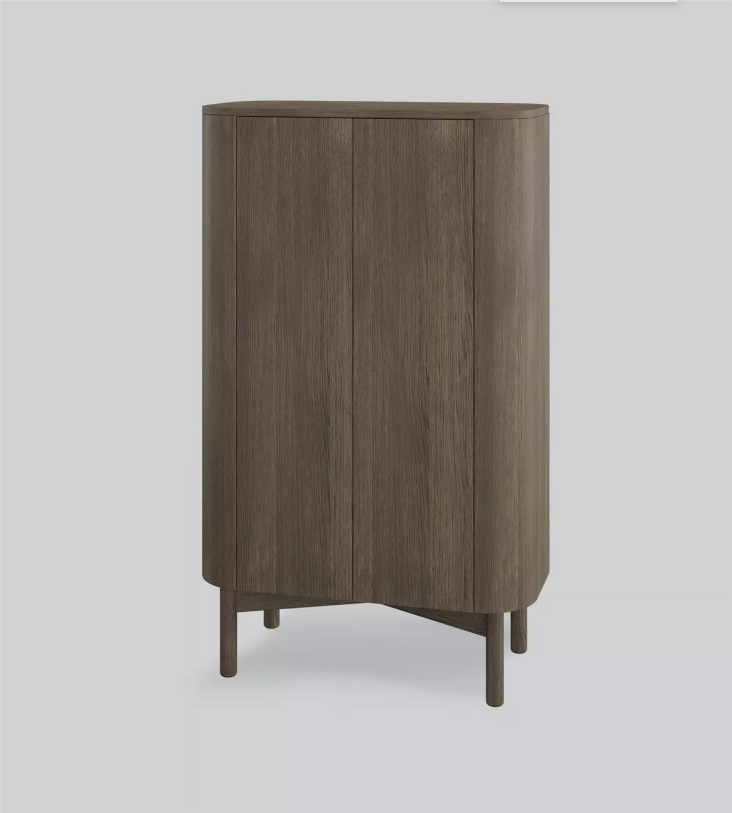 Loud Cabinet smoked oak finish