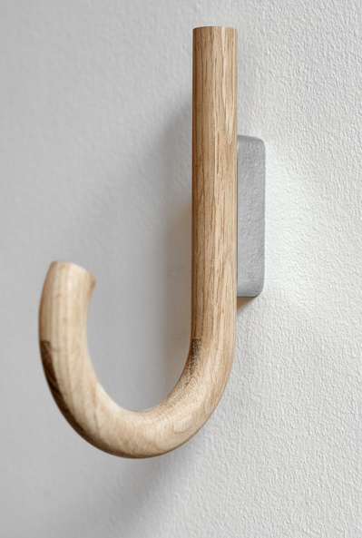 Hook hanger oak chrome