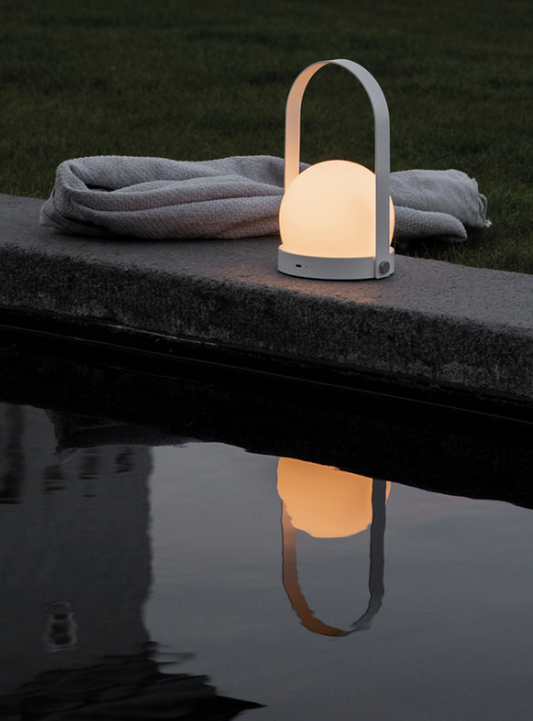 Carrie Table Lamp, Portable - White