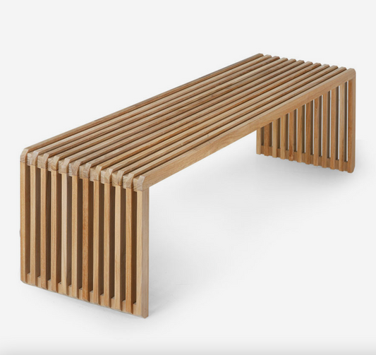 Slatted bench teak L