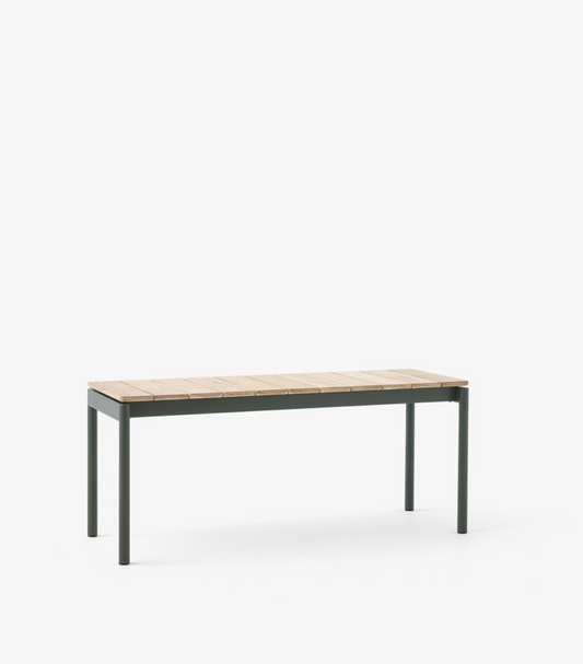 Ville AV27 benk bronze green/teak