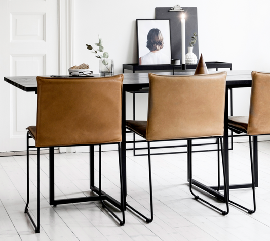 Kyst stol spisestol sort