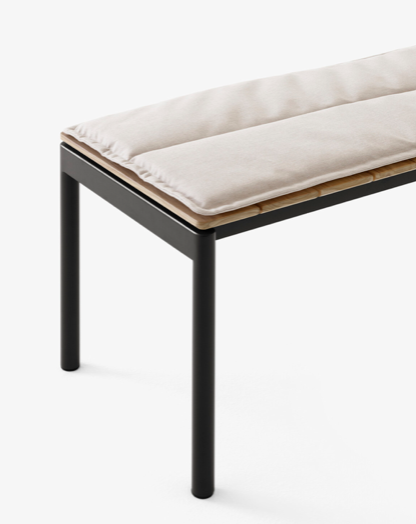 Ville AV28 benk warm black/teak