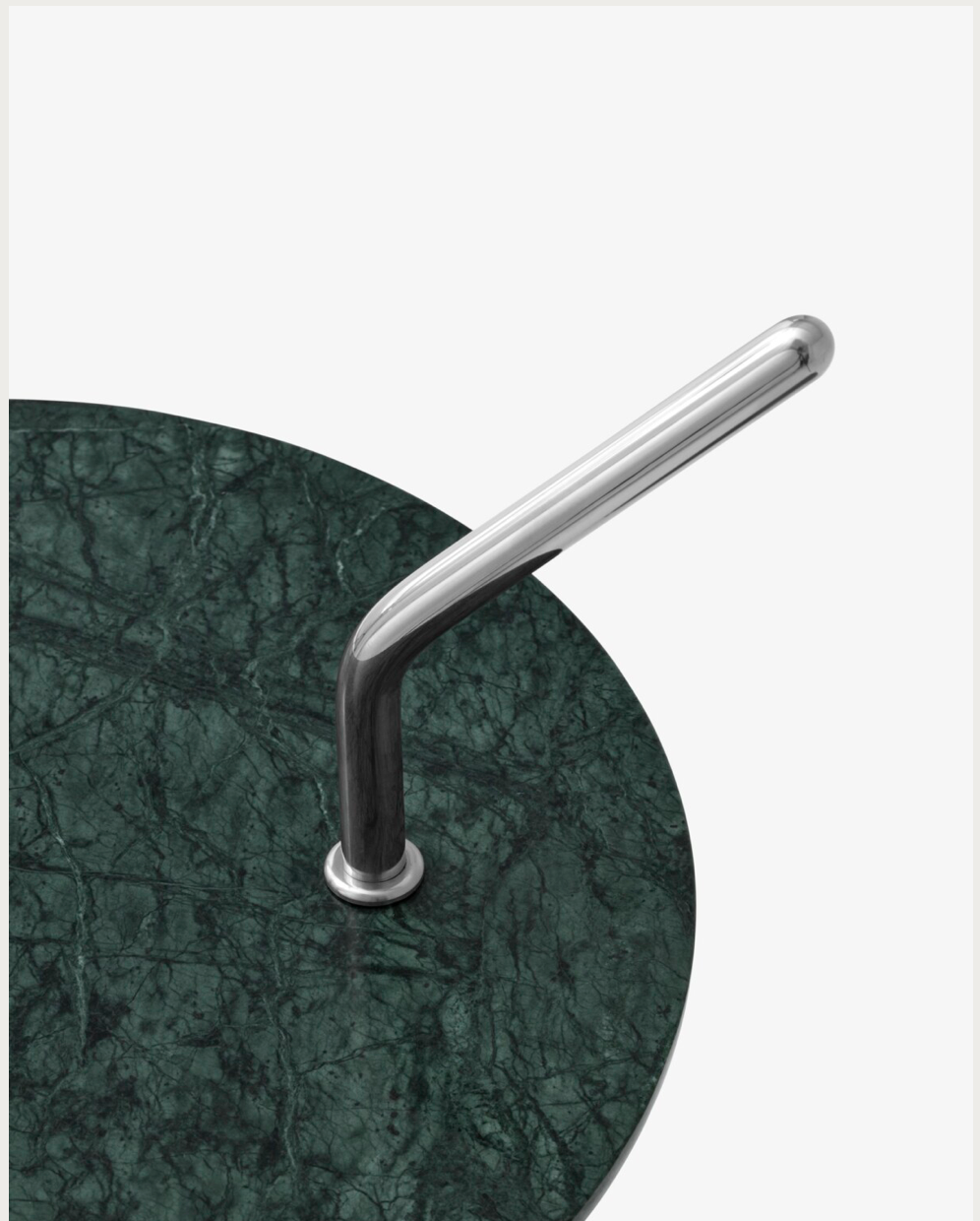 Halten SH9 Polished stainless steel & Verde Guatemala Marble
