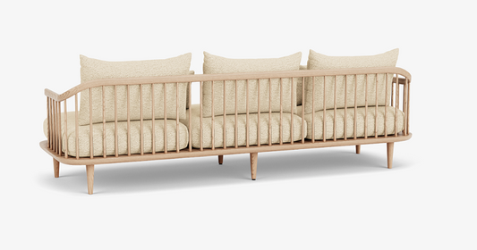 Fly SC12 sofa Space Copenhagen - Karakorum 003 white oiled oak