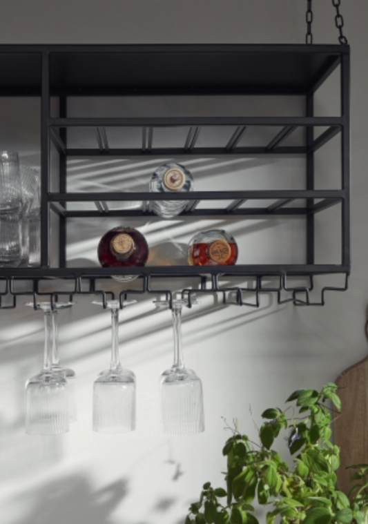 loft rack/shelf black large