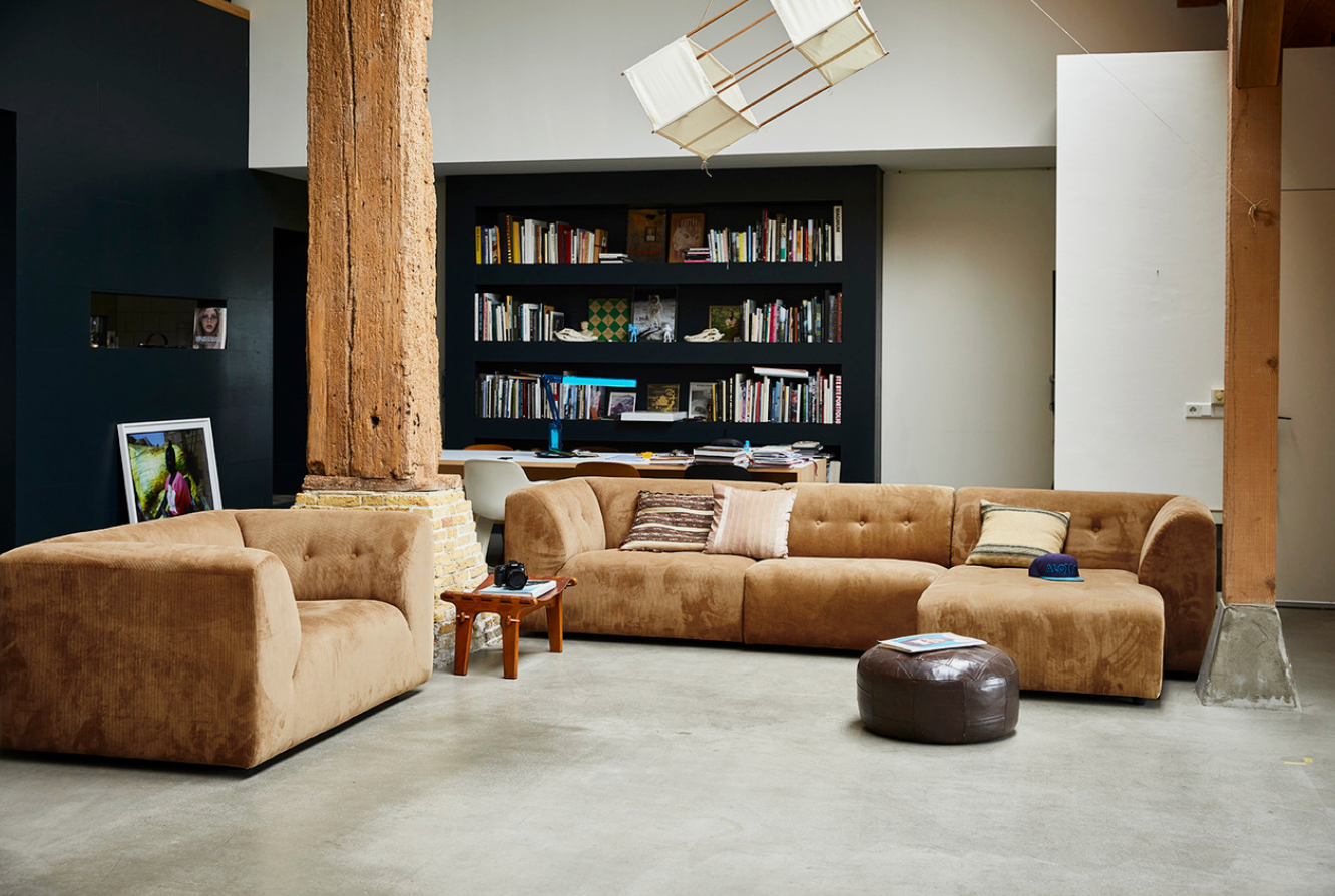 Vint modulsofa, element loveseat