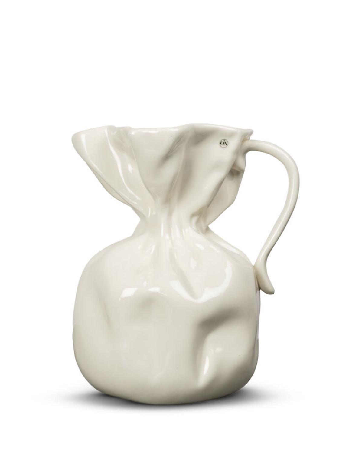 Crumple vase creme